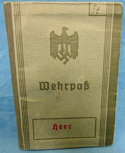  German WWII Army Wehrpass, Russian Front Casualty, December 1941 — image 3