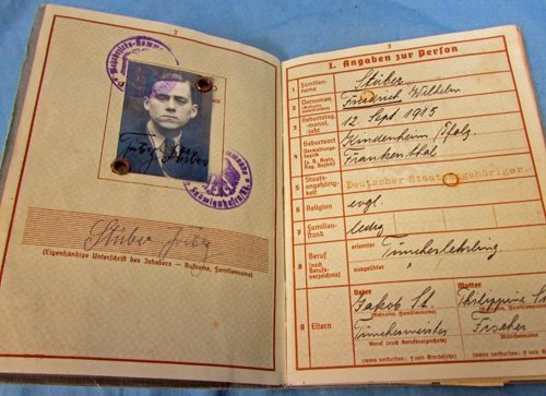  German WWII Army Wehrpass, Russian Front Casualty, December 1941 — image 5