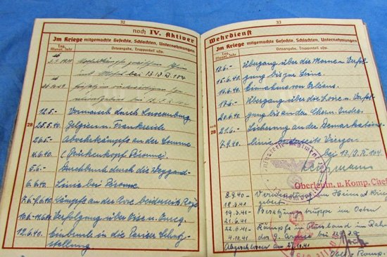  German WWII Army Wehrpass, Russian Front Casualty, December 1941 — image 6