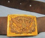 US Late Indian War-Spanish American War, Army Officers Eagle Plate