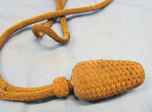  Japanese WWII Army Officers Gold Wire Sword Knot, — image 2