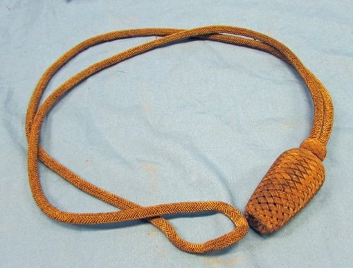  Japanese WWII Army Officers Gold Wire Sword Knot, — image 3