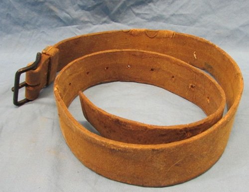  Japanese WWII Riflemans Rubberized Canvas Belt — image 2