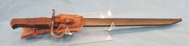  Japanese WWII Type 30 Bayonet Matsushita Kinzoku, Arrow-M, Rubberized Canvas Frog — image 7