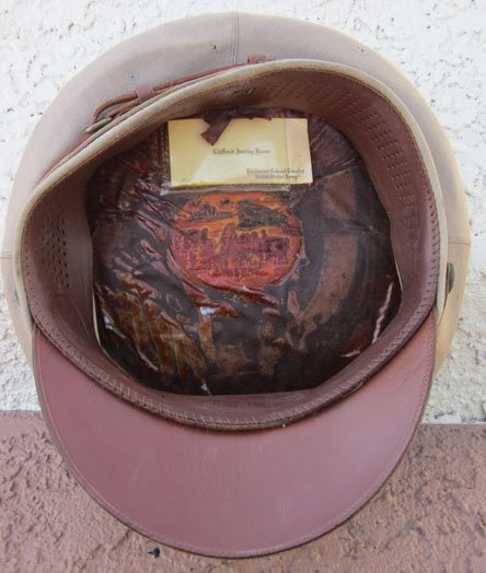 US WWII Identified Army Officer Summer Visor Hat, Colonel of Cavalry — image 4