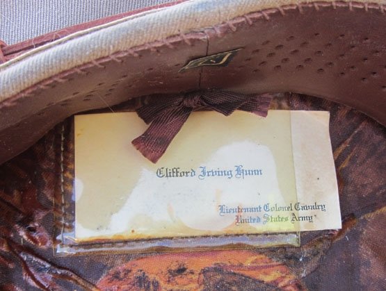US WWII Identified Army Officer Summer Visor Hat, Colonel of Cavalry — image 5