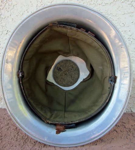 US Pre WWII 1920's-1940's American Legion Parade Helmet, Polished Aluminum — image 4