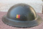 Belgium Post WWII, British pattern Steel Helmet, Complete