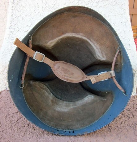 US WWII Navy Talker Helmet, Original paint — image 4