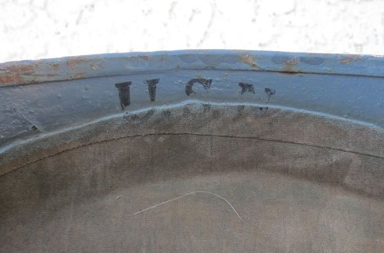 US WWII Navy Talker Helmet, Original paint — image 5