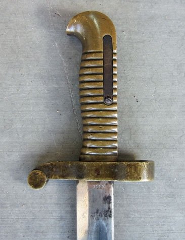US Civil War Era M1862 Zouave Bayonet Collins Mfg, 1861 Date — image 2