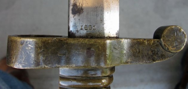 US Civil War Era M1862 Zouave Bayonet Collins Mfg, 1861 Date — image 3