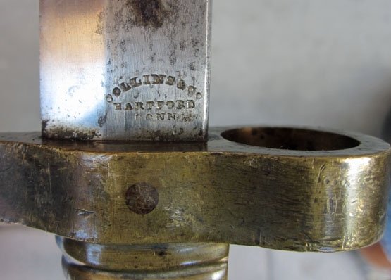 US Civil War Era M1862 Zouave Bayonet Collins Mfg, 1861 Date — image 5