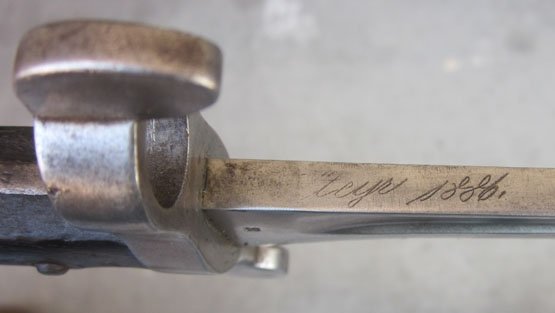 Portuguese M1886 Bayonet, Austrian Mfg by Steyr — image 4