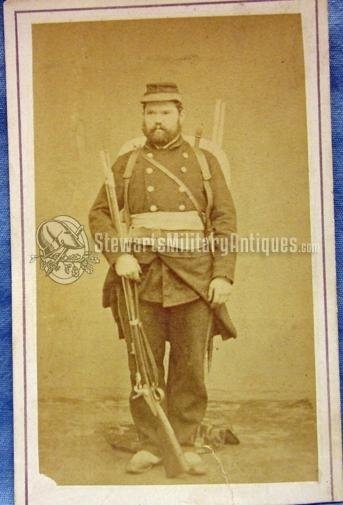  French, Franco-Prussian War CDV, Armed Garde Mobile Soldier — image 2