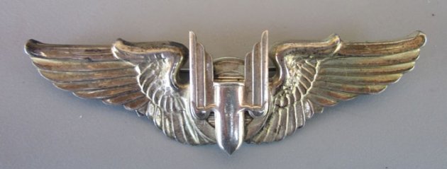 US WWII USAAF Aerial Gunner Wings, Sterling — image 2