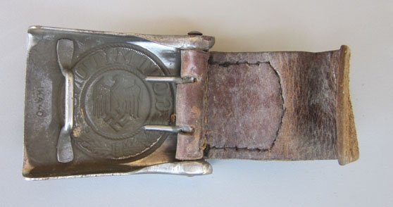 German WWII Heer Enlisted Buckle & Tab, IKA 40, Julius Kremp — image 3