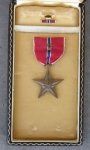 US WWII Bronze Star, V-Valor, Cased