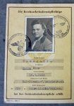 German WWII RAD Female ID Document, With Photo