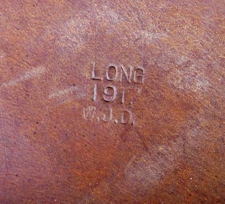 US WWI M1904 Leather Saddlebags, Canvas Liners & Two White Canvas Ration Bags, Long 1917 — image 8