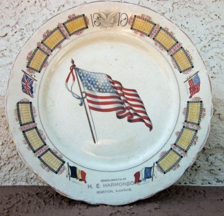 US WWI Calendar Plate, Norton Kansas 1919 — image 2