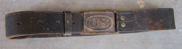 US Indian War Era M1874 Enlisted Belt & Buckle — image 2