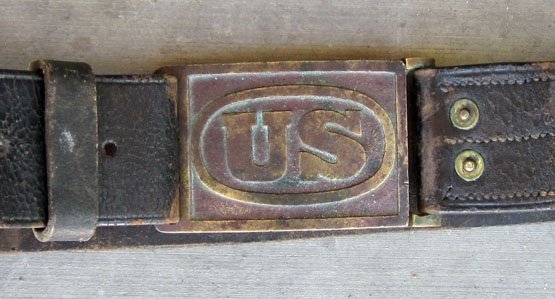 US Indian War Era M1874 Enlisted Belt & Buckle — image 6