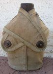 US WWII USMC Canteen Cover & Enamel Canteen