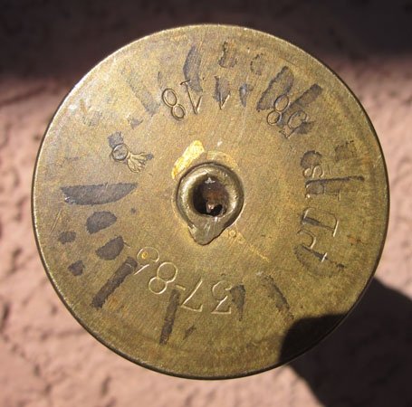French WWI 37mm Projectile & Case, 1918, INERT — image 4