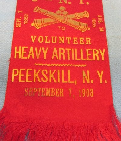  US Civil War 6th NY Heavy Artillery, GAR Encampment Ribbon 1903 — image 3