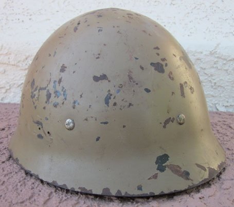 Japanese WWII Type 90 Steel Helmet, Thai Re-Issue, Complete — image 5
