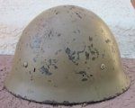 Japanese WWII Type 90 Steel Helmet, Thai Re-Issue, Complete