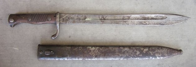 German WWI S98/05 Bayonet, Butcher Knife Blade — image 3