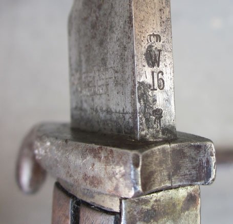 German WWI S98/05 Bayonet, Butcher Knife Blade — image 5