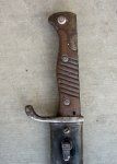 German WWI S98/05 Bayonet, Butcher Knife Blade