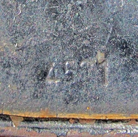 German WWII M1935 Steel Helmet Shell, Large Size ET68, Allgemeine-SS Tribute — image 6