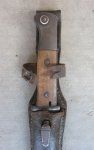 German WWII S84/98 Bayonet, Mismatch, Partial Frog