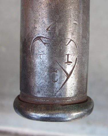 British 18th Century Land Pattern Socket Bayonet, Unit Marked — image 4