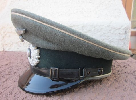 German WWII Heer Enlisted Visor Hat, Infantry Piping, C.Roder Retailer — image 7