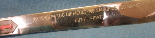  US Post WWII Presentation General Officer's Presentation Miniature Machete — image 3