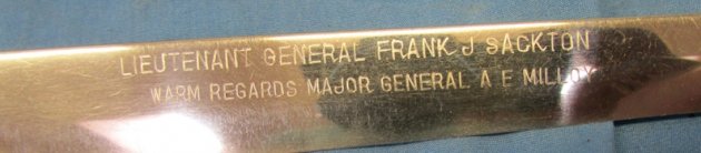  US Post WWII Presentation General Officer's Presentation Miniature Machete — image 4