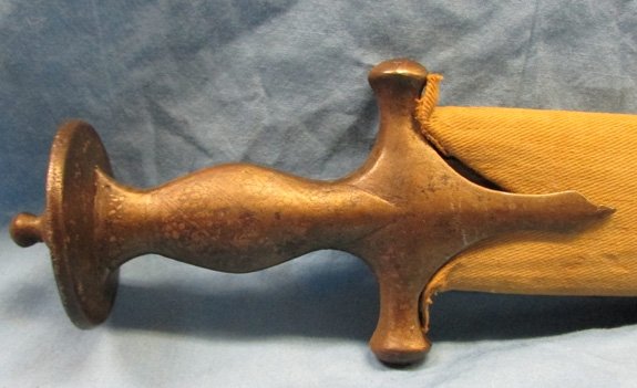  India Late 19th Century Tulwar Sword & Scabbard — image 4