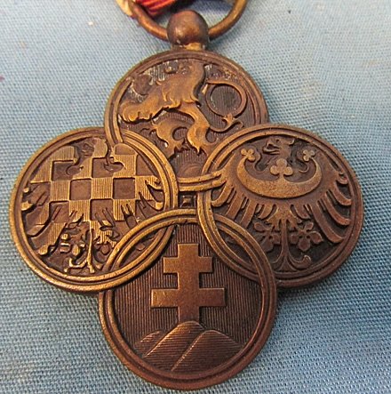  Czech WWI, War Cross & Ribbon — image 4