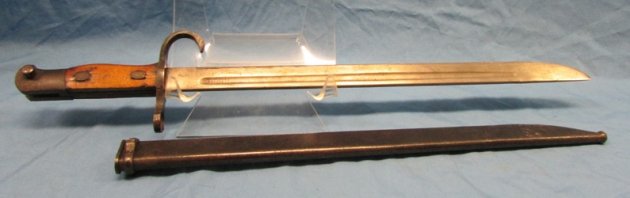  Japanese WWII Type 30 Training Bayonet Hooked Guard — image 4