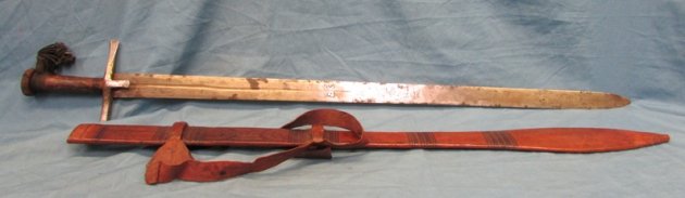  African Late 19th Century Sudanic Kaskara & Scabbard — image 3
