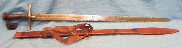  African Late 19th Century Sudanic Kaskara & Scabbard — image 4