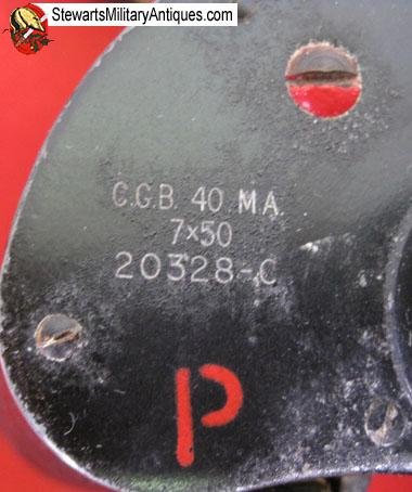  Canadian WWII 7x50 Binoculars & Case, 1944 — image 3