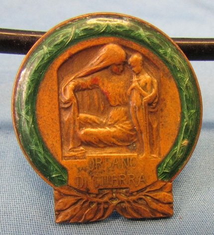  Italian WWI Orphans of War, Badge, Orfano Di Guerra — image 3