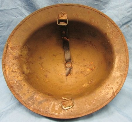  US WWI British Mfg. Doughboy Helmet Shell, Signals Unit Insignia — image 5