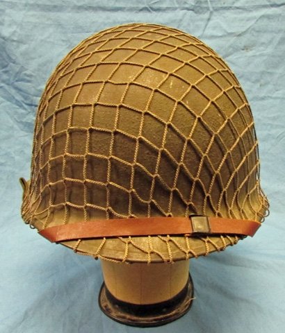  US WWII-Korean War, M1Steel Helmet, Liner, Net, Complete — image 2